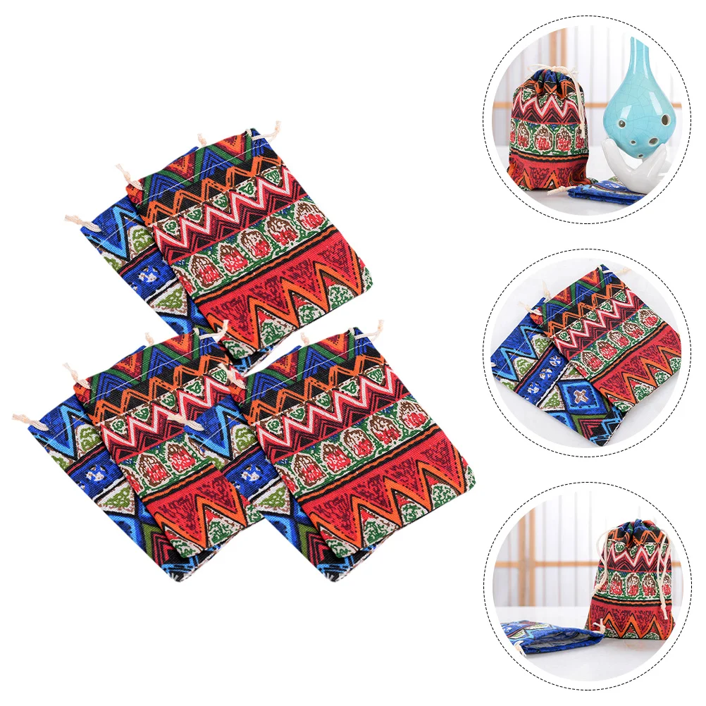6pcs Ocarina Storage Bag Lightweight Proper Size Musical Instrument Protector Non Slip Pouch Storage Bag For Dustproof Case