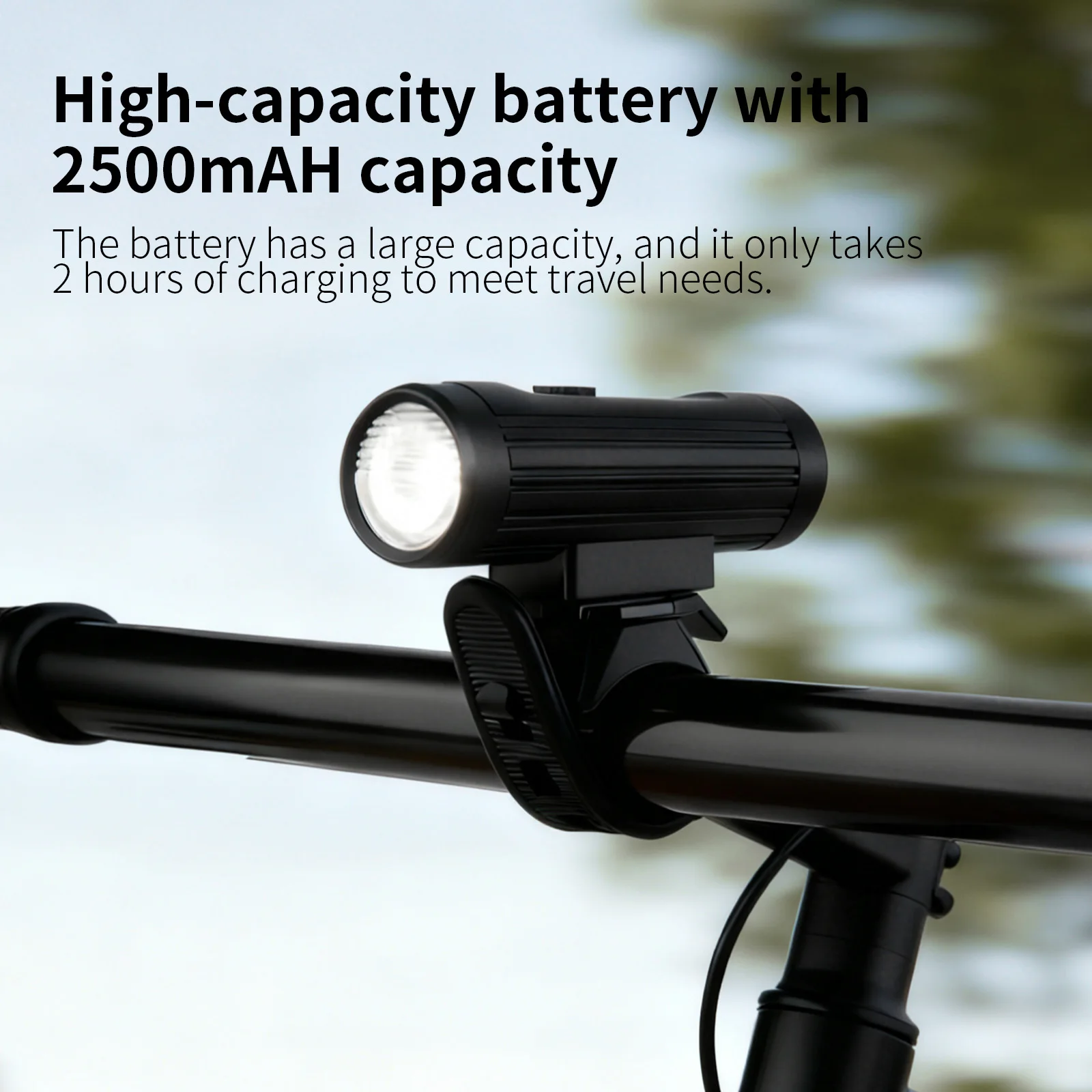 TOSUOD Roller-Scheinwerfer, 600 Lumen, 2500 mAh, IPX4 wasserdicht, 4 Modi, Roller-Scheinwerfer, Aluminiumlegierungsmaterial, Roller-Zubehör – Detail 8