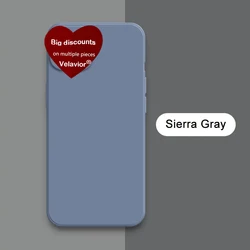 Square Liquid Silicone Full Protection Soft Phone Case Cover - Elegant Design for Redmi note 14pro 5g (GRAY)