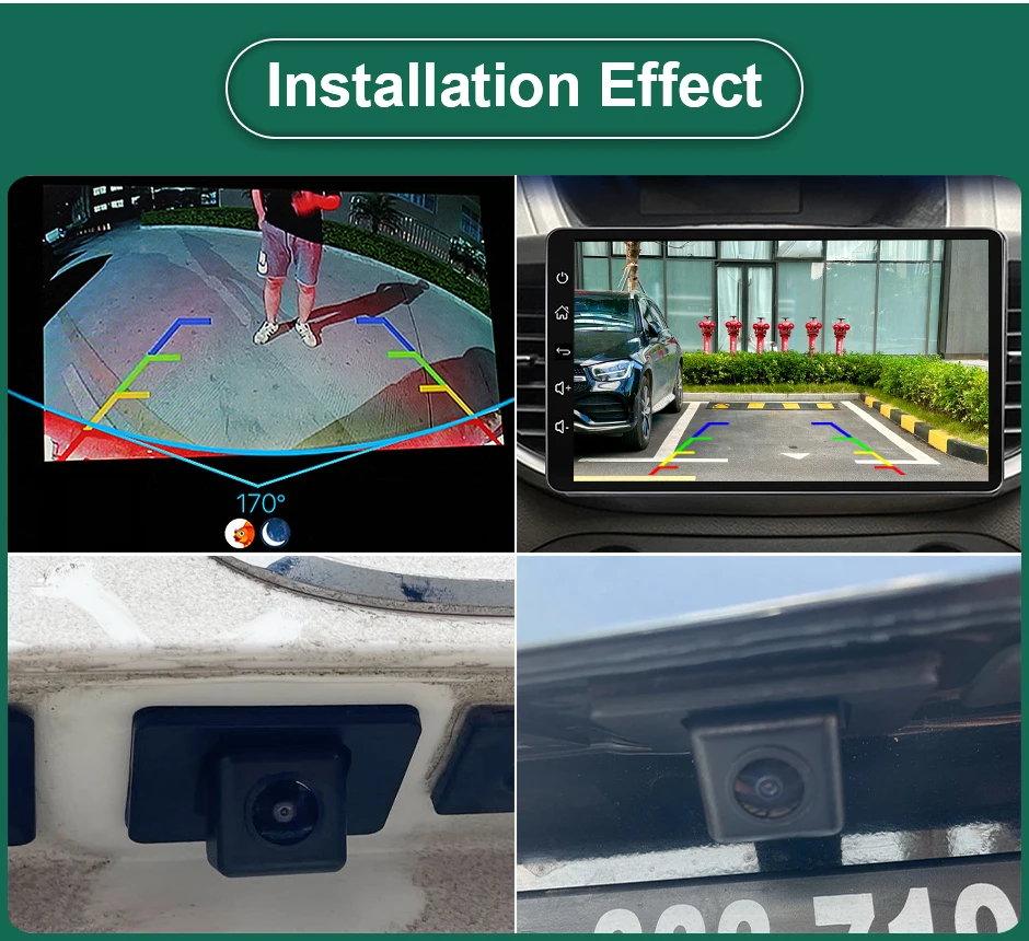 풀 HD AHD 1080P Fisheye 렌즈 차량 Mazda 3 Mazda3 Axela BM Sedan 2014 2018 용 역방향 백업 후면보기 카메라