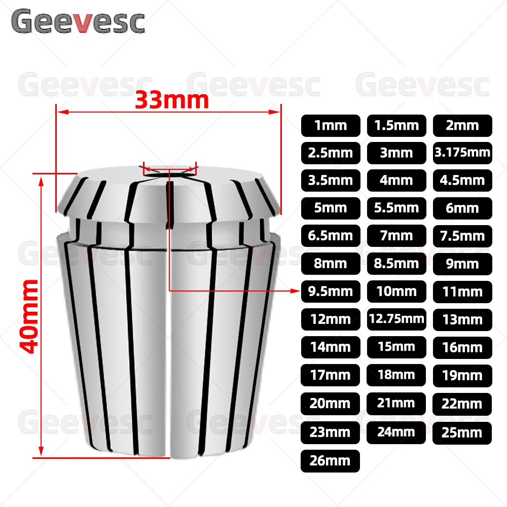 ER32 Spring Collet 1-20mm Chuck Tool Holder spring collet spring collet chuck collet chuck holder tool holder collet chuck