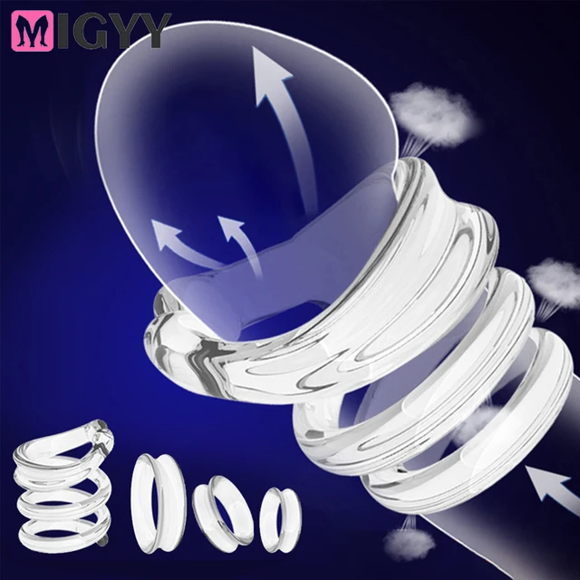 4PCS Männer Vorhaut Korrektur Behindern Ring Penis Training Hülse Zeit Verzögerung Gerät Sex Spielzeug für Männer Schloss Cock Ring 1