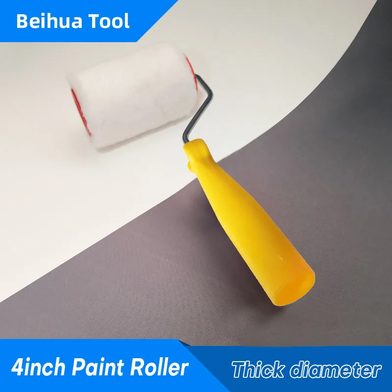 9PCS/set 4inch Paint Roller Brush kit 10cm Thick Diameter Roller for Wall  Decorate Painting Handle Tool Polyester fiber Nap 13mm - AliExpress