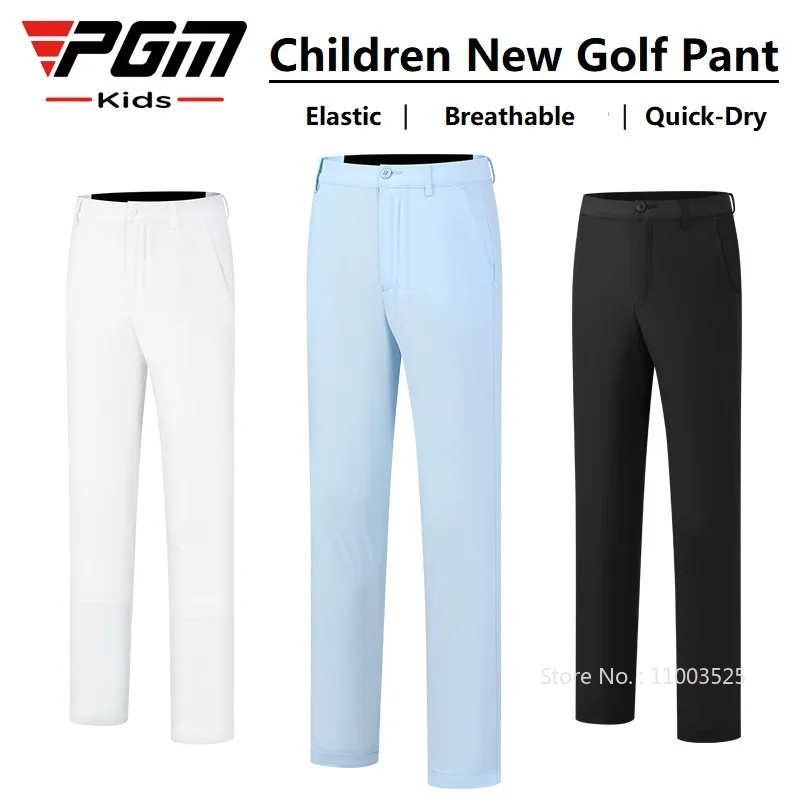 PGM Boys Golf Pants Spring Summer Youth Elastic Adjustable Waist Sweatpants Children Quick-Dry Sports Trousers Golf Wear