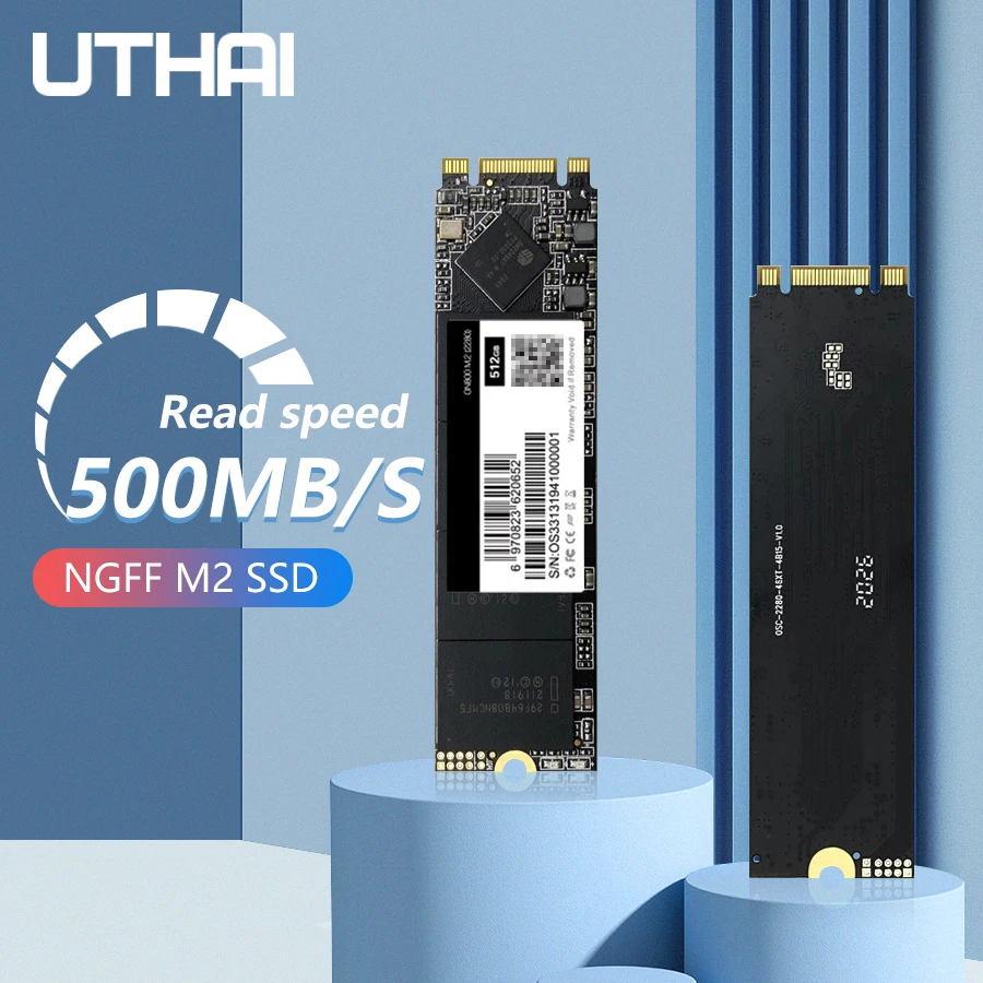 Portátil de Disco Rígido 128gb 256gb 512gb Ssd 2280 Consumo de Baixa Potência Nenhum Ruído m2 Unidade de Estado Sólido Ngff Relação Sata Protocolo m2