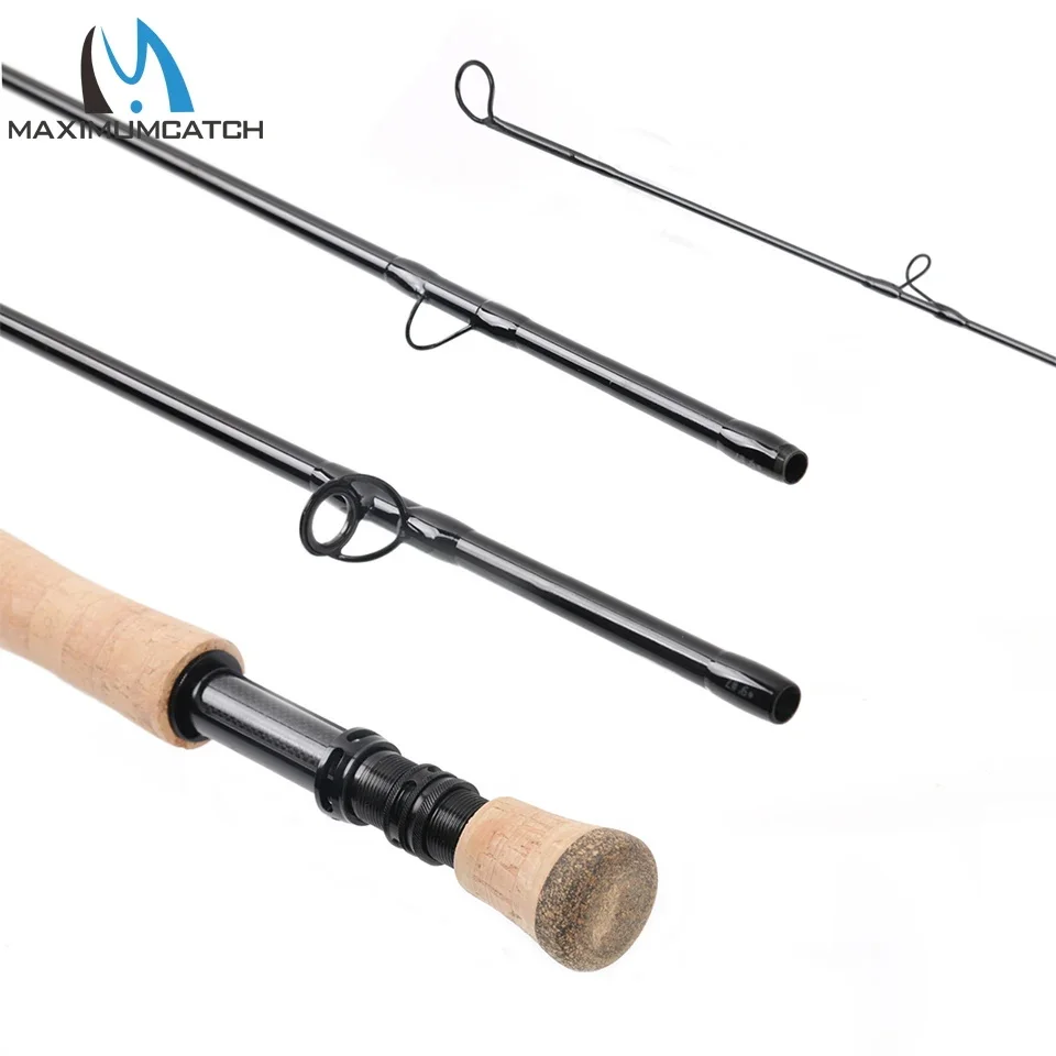 Maximumcatch Fliegenfischerrute 30T+40T SK Carbon 4-8WT 9FT 4sec Schnellwirkende Fliegenrute mit zusätzlichem Schlauch – Detail 13