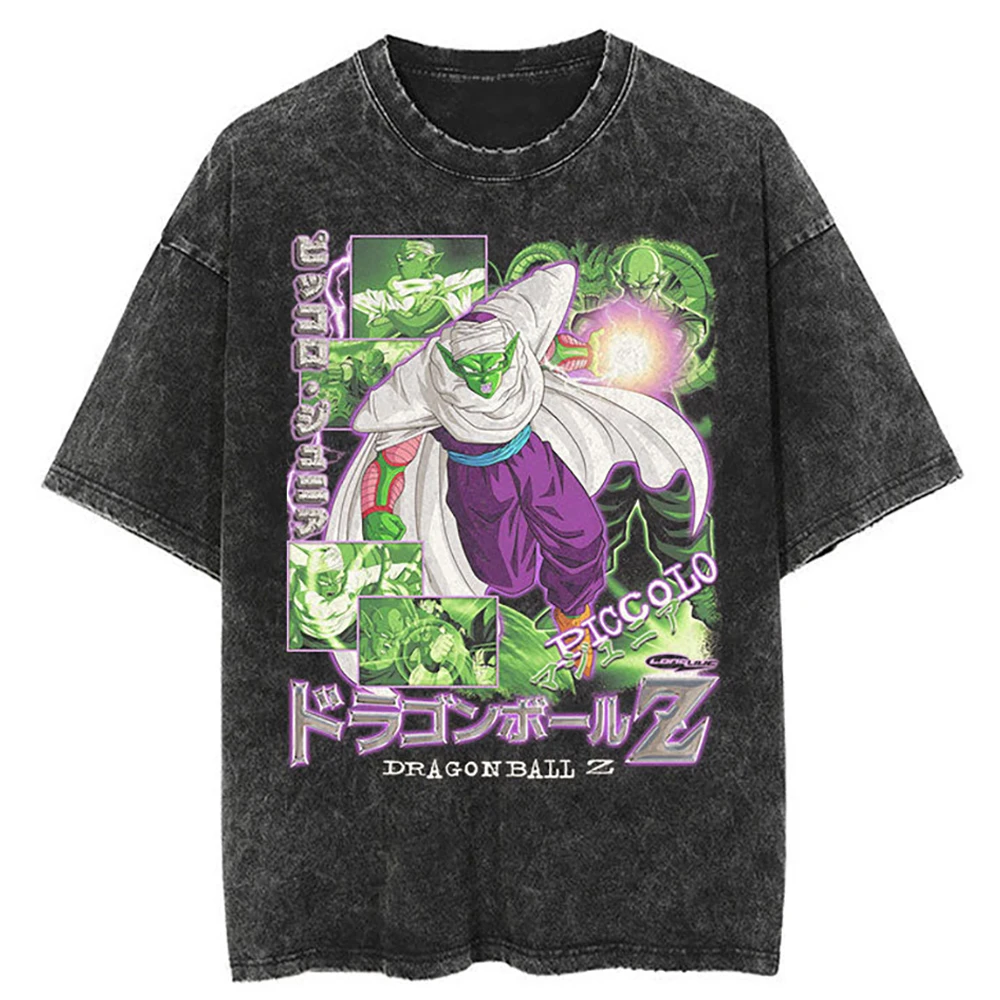 

Men Fashion Vintage Streetwear Tshirt Japanese Anime T-Shirt Dragon Ball Z Summer Harajuku T Shirt Cotton Hip Hop Tops Oversized