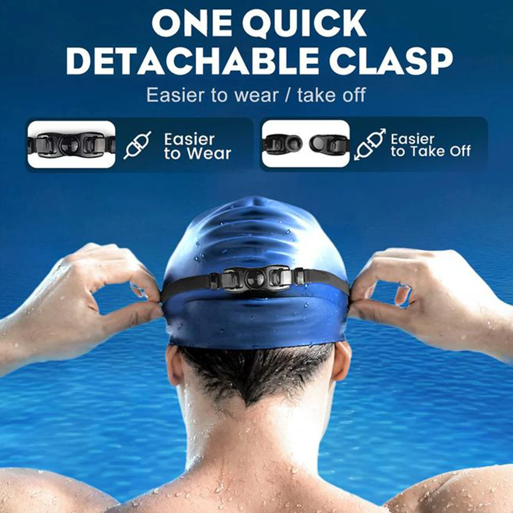 Adult Electroplated Swim Goggles Uv Protection Waterproof High-Definition Large Frame Swimming Goggles For Women Men Swimming 4