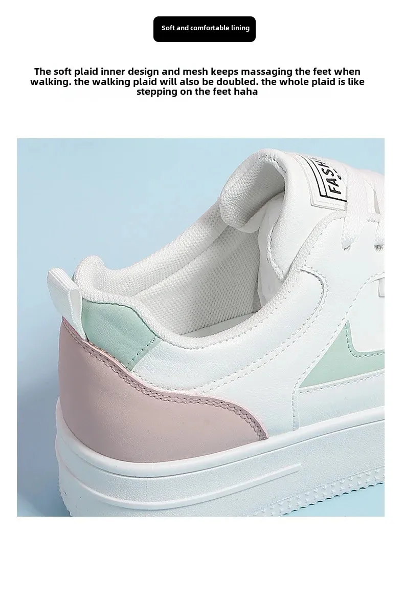 Chaussures de skate à lacets et semelle épaisse pour femmes