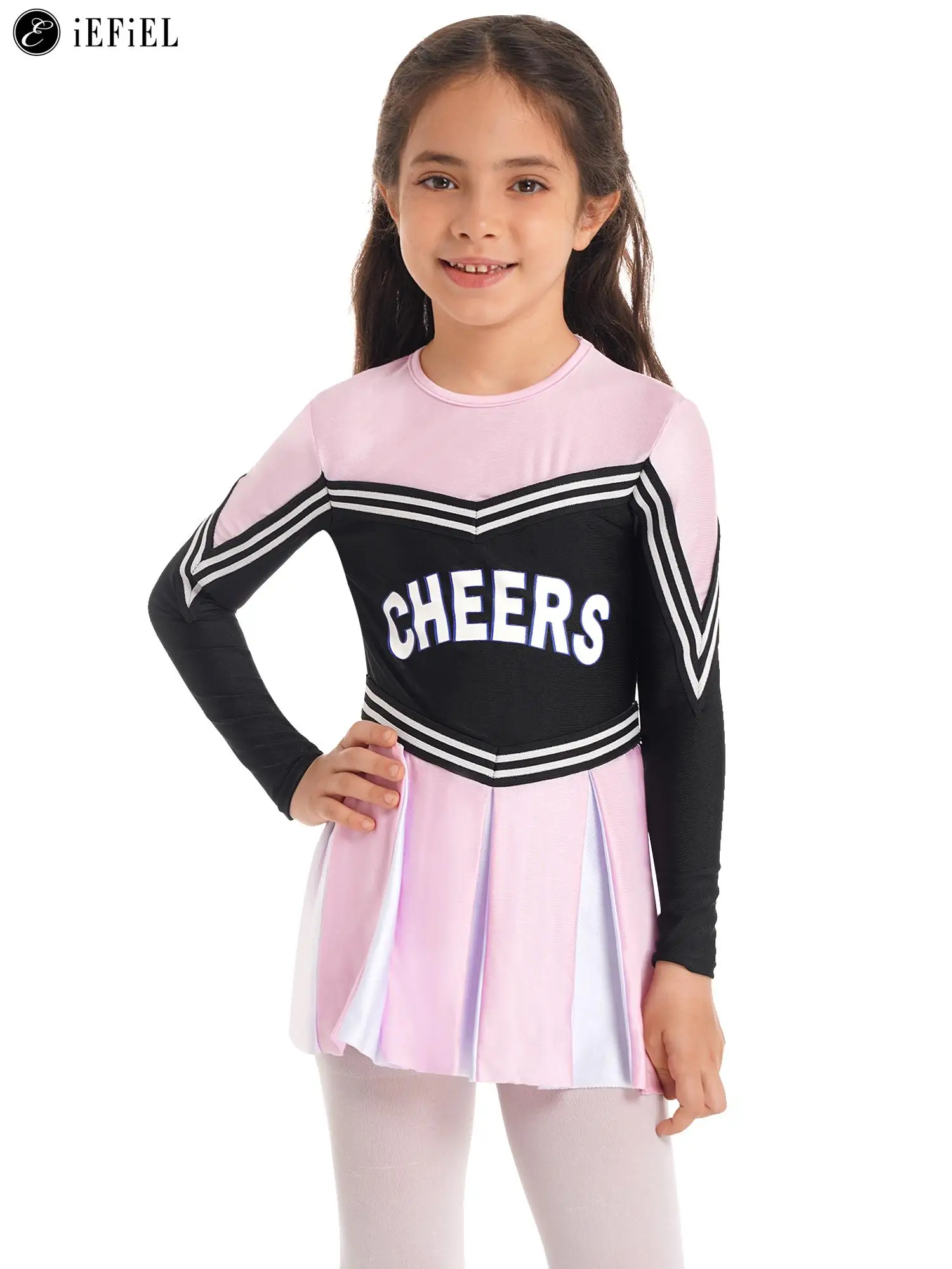 Girls High School Musical Cheerleader Costume Kids Long Sleeve