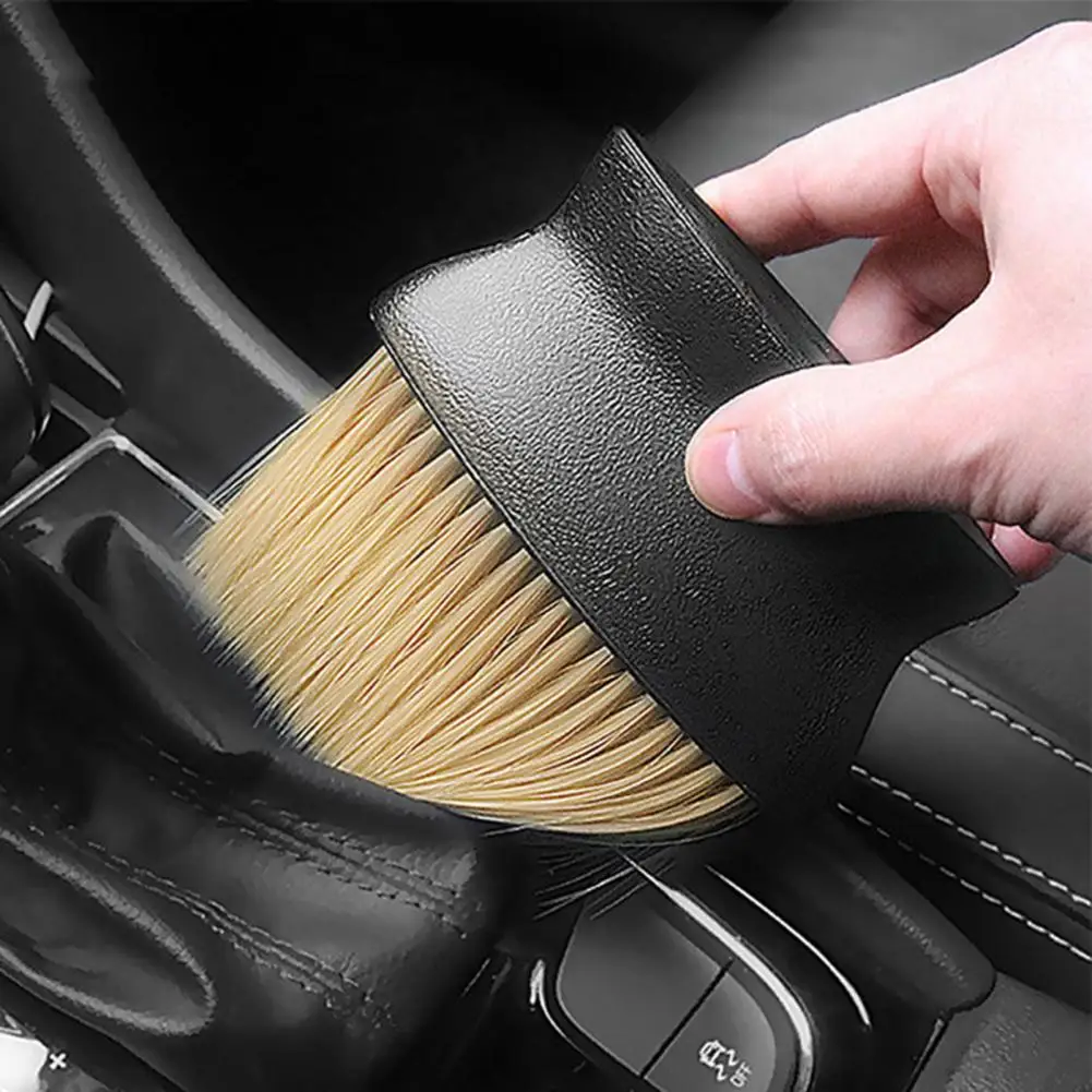 

Car Dust Brush Ergonomic Handle Car Dust Removal Brush for High Density Soft Bristle of Auto Air Conditioning Vents Car Tool