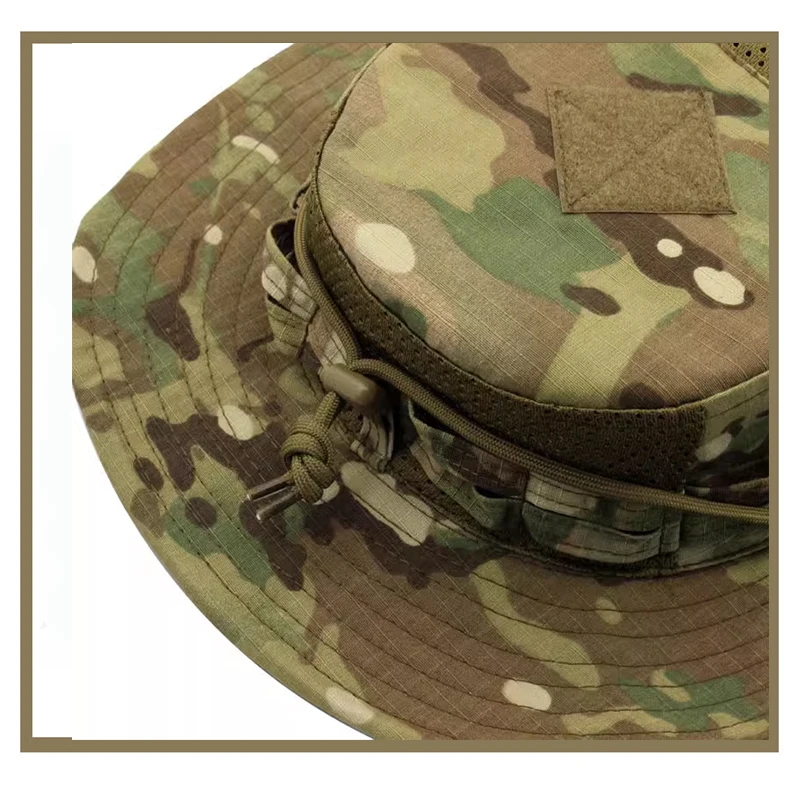 Square Brim Benny Tactical Hat Outdoor Hunting Breathable Ghillie Hat