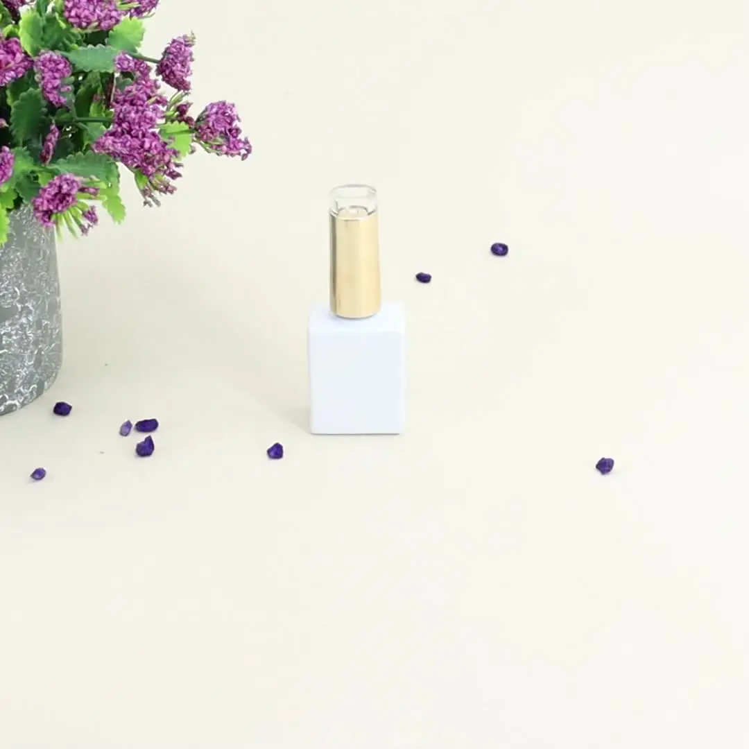 10 PCS GLAS Leere Nagellackflasche Fräulein Klare Flaschen Nagelgel EUR