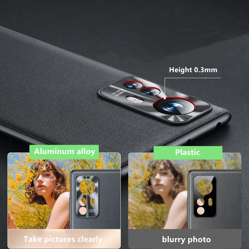 For Xiaomi 12 Case Mi 12 Pro Stylish Plain Leather Cover 12X Luxury Soft TPU Bumper Shockproof For Twelve Pr O Camera Protection 4