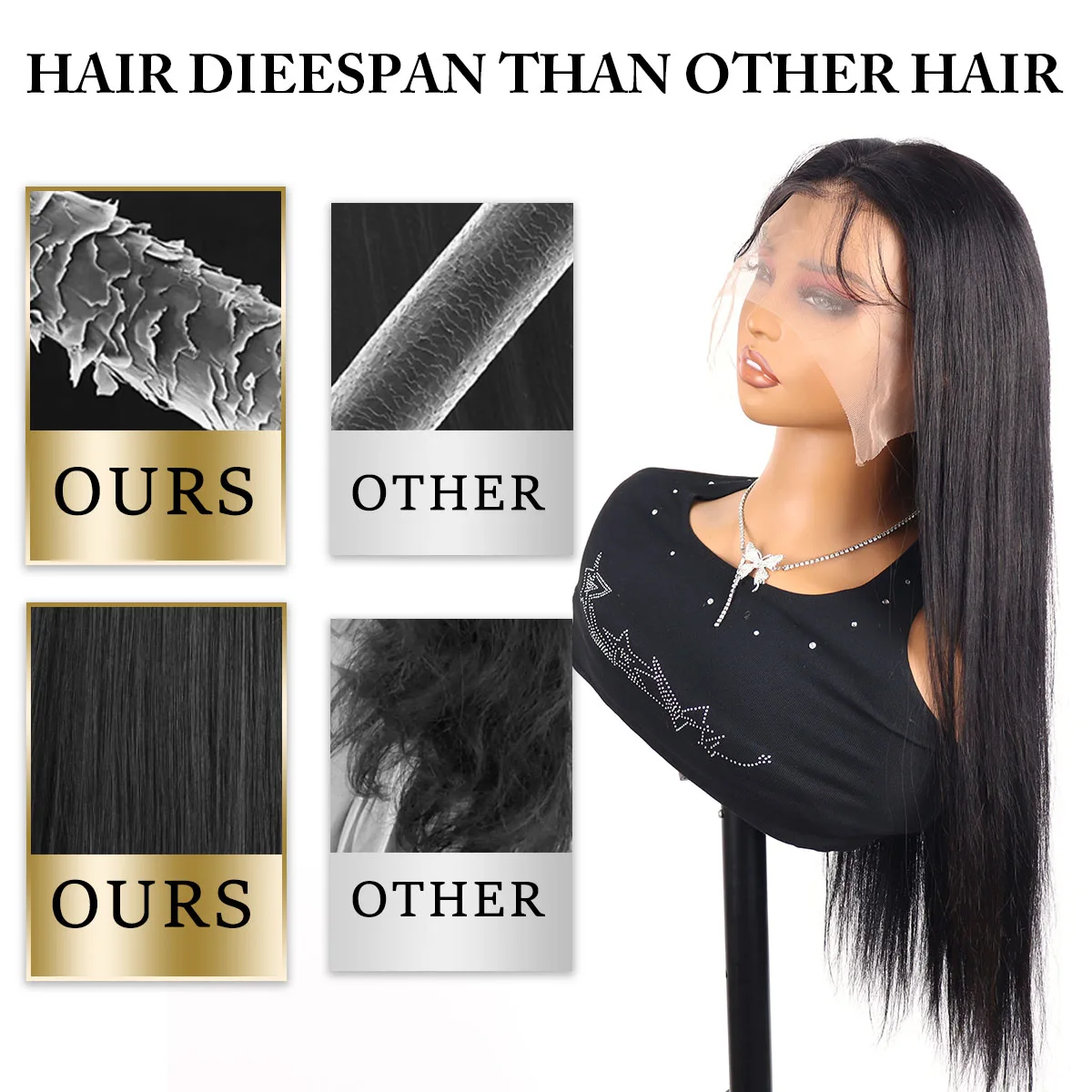 220% Hd Transparent 360 Full Lace Front Wig 40 Inch Pre Plucked Brazilian 13x6 Hd Lace Frontal Wig Bone Straight Human Hair Wigs 5