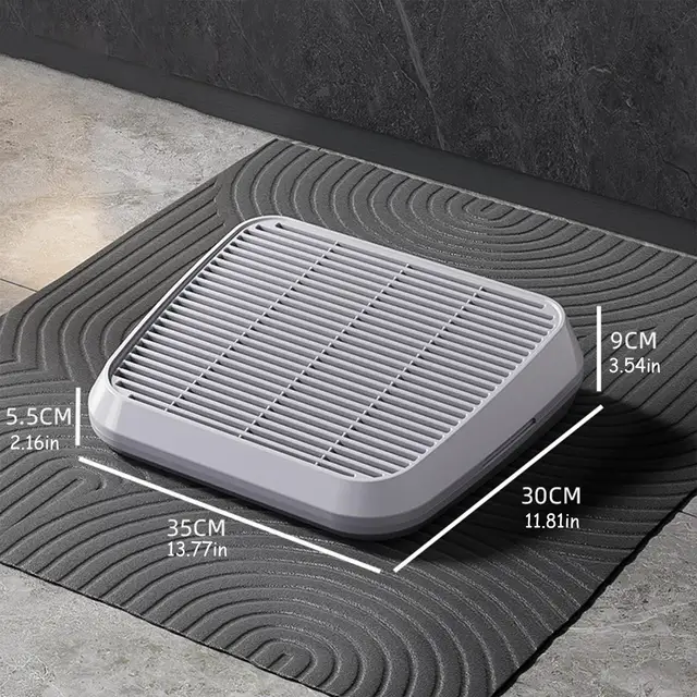 Litter Catcher Cat Steps for Litter Box Double Layer Elevated Tray with Filter Function Non-Slip Trapper Easy Cleaning Supplies 6