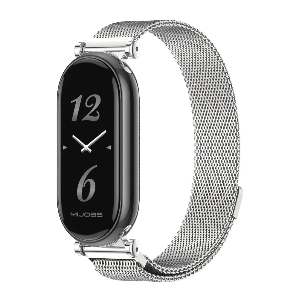 KoGiio Stainless Steel Strap For Xiaomi Smart Band 9 Active - Adjustable Metal Replacement Band With Tool