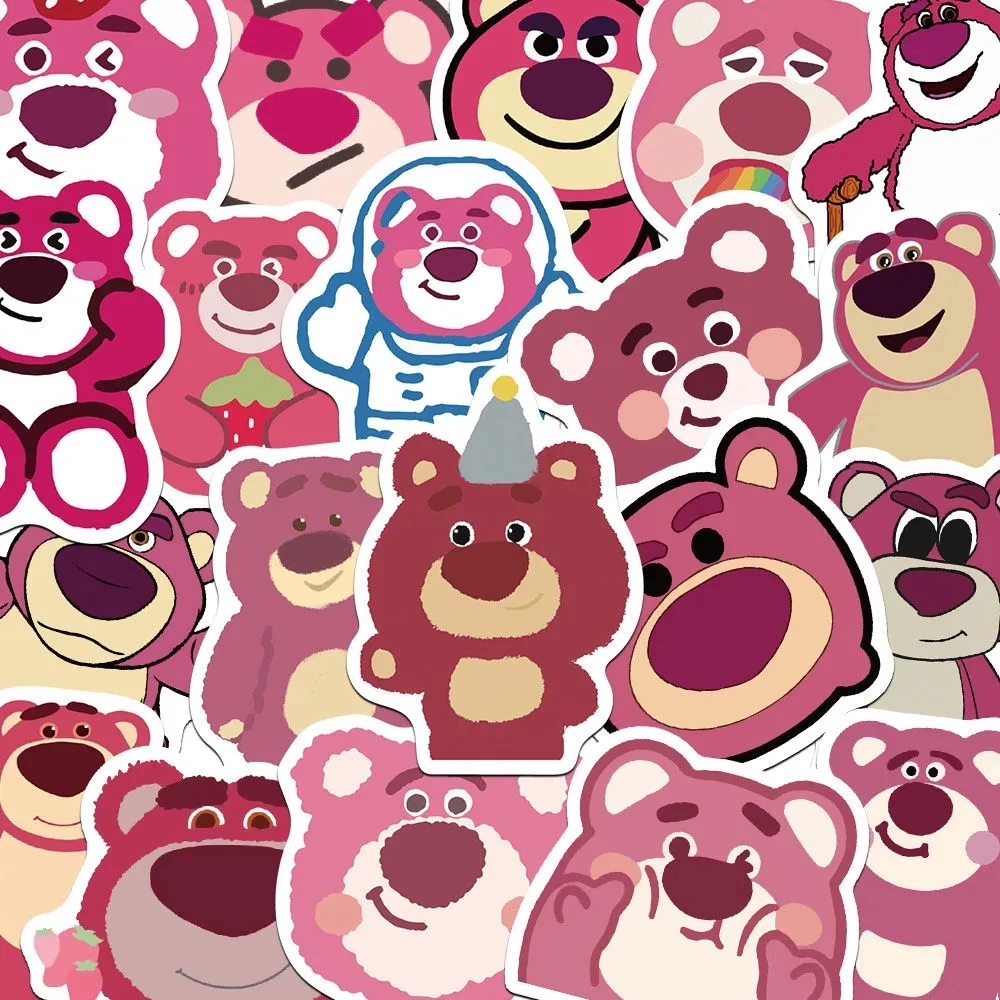 

10/30/50pcs Disney Cartoon Toy Story Lotso Stickers DIY Anime Decal for Laptop Scrapbooking Suitcase Kawaii Girls Sticker Gift