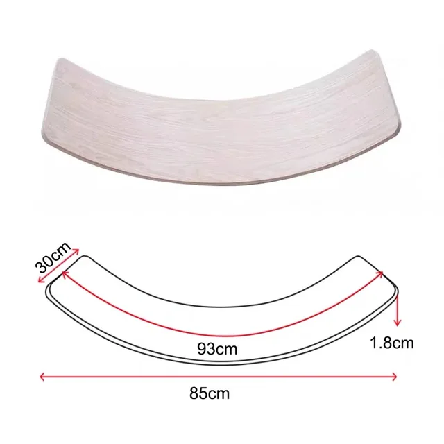 2022 Wooden Baby Balance Board Children Curved Seesaw Yoga Fitness Equipment Baby Indoor Toys Kids Outdoor Sports Gift Play Game 2