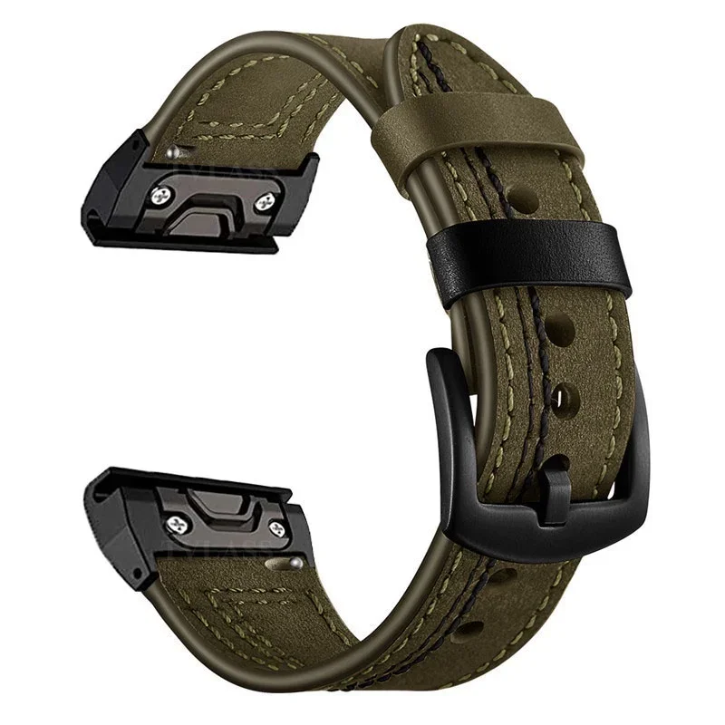 Premium Leather Quick Release Watch Strap, 26mm/22mm