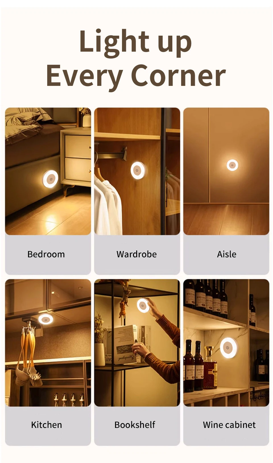 Rechargeable LED Night Light - Perfect Gift