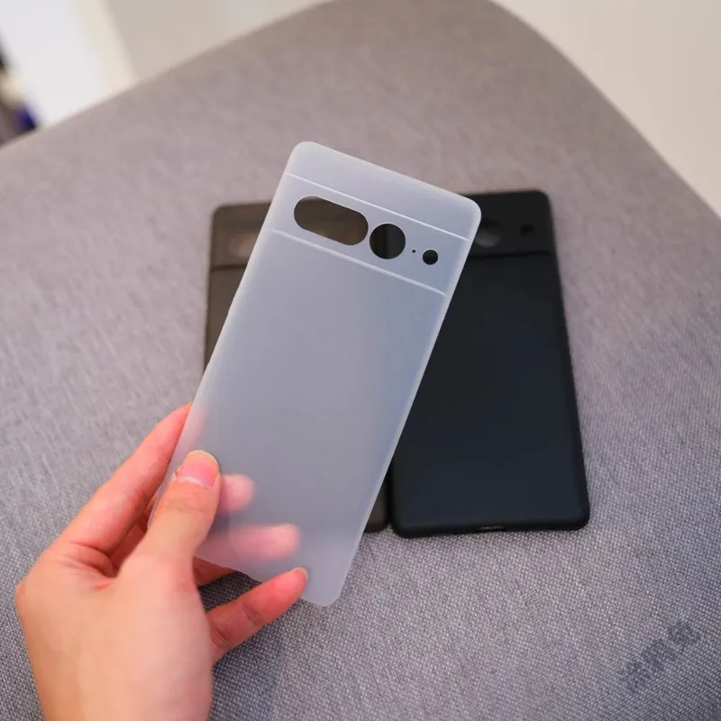 Luxury Phone Case Shockproof 0.35mm Ultra Thin Slim PP Back Cover CASE For google pixel 7 8 7A pro ultra funda