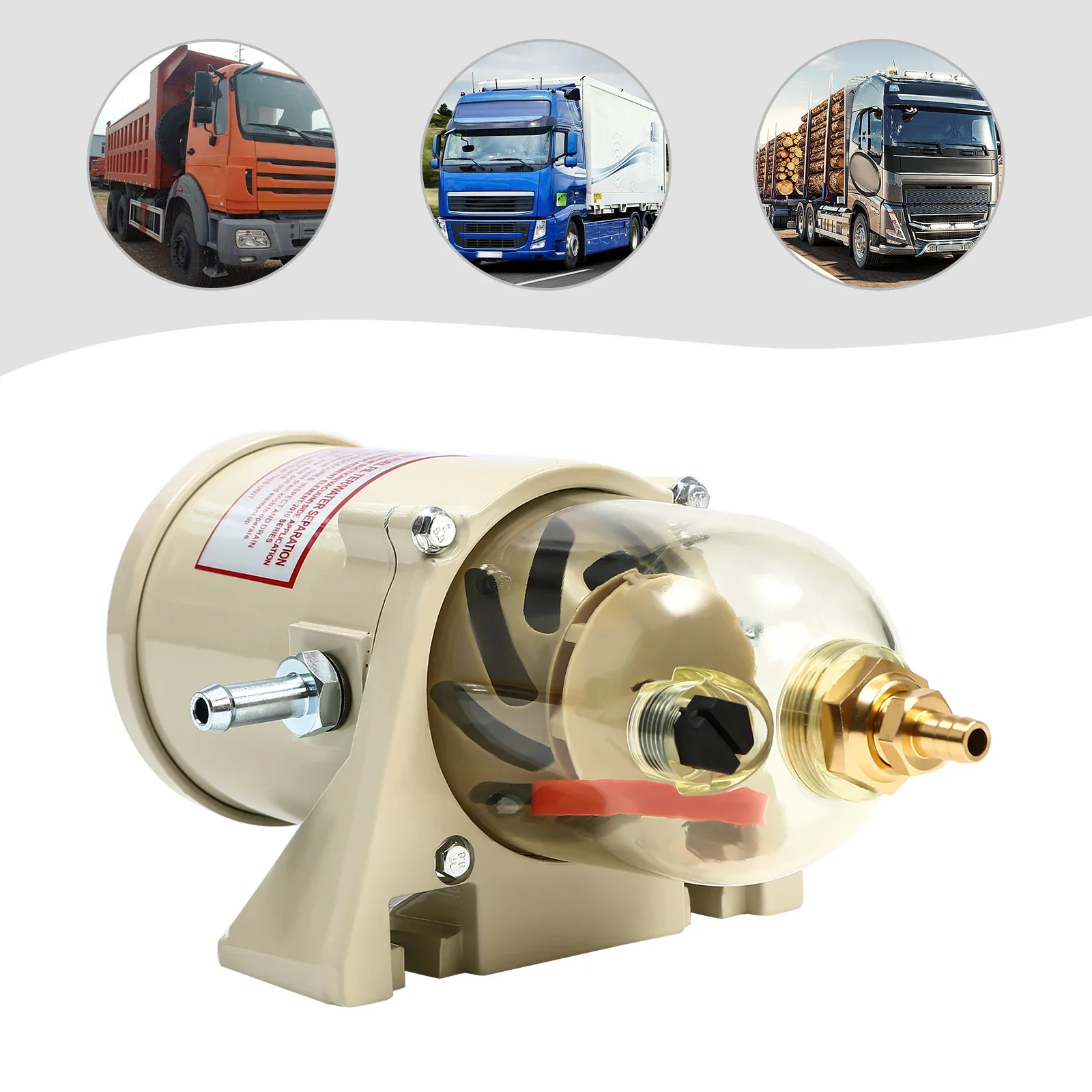 Öl-Wasser-Abscheider, Dieselkraftstofffilter, Wasserabscheider, 500 FG, 500 FH, Diesel für Boot, LKW, Benzin, Racor, Filter, Öl-Wasser-Werkzeug – Detail 4