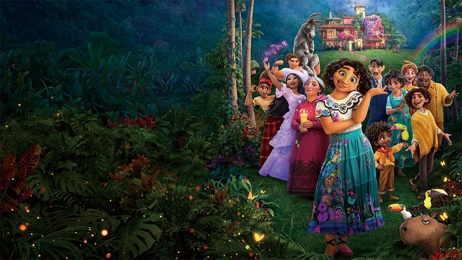 Photography Backdrops ENCANTO Film Princess Birthday Photo Backdrop Magic Home Wild Photocall Children Background