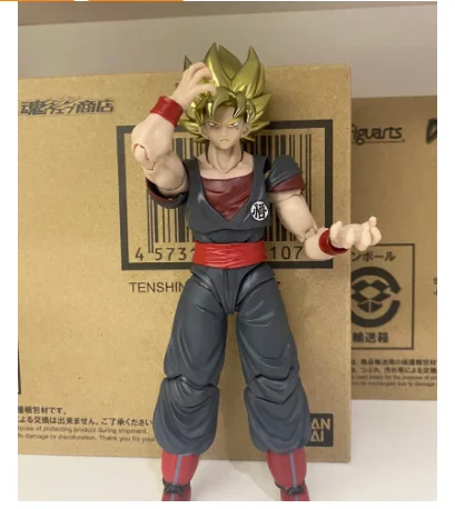 

Bandai Shfiguarts Super Saiyan Goku Human Cloning Shf Dragon Ball Games Battle Hour Exclusive Edition Anime Figure Model Gift