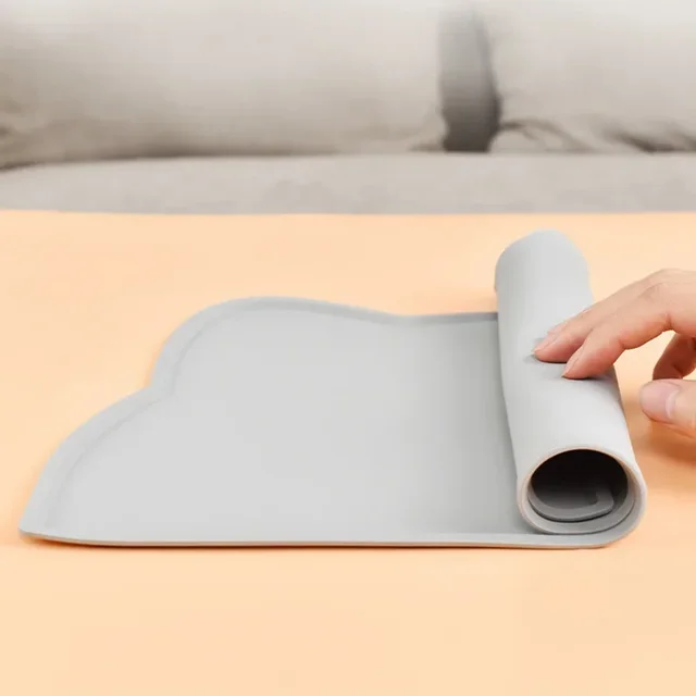 Food Grade Silicone Cats Anti-dirty Easy to Clean Cats and Dog Bowl Mats Water Proof Waterproof and Leak-proof Pad Anti-slip Pet 4
