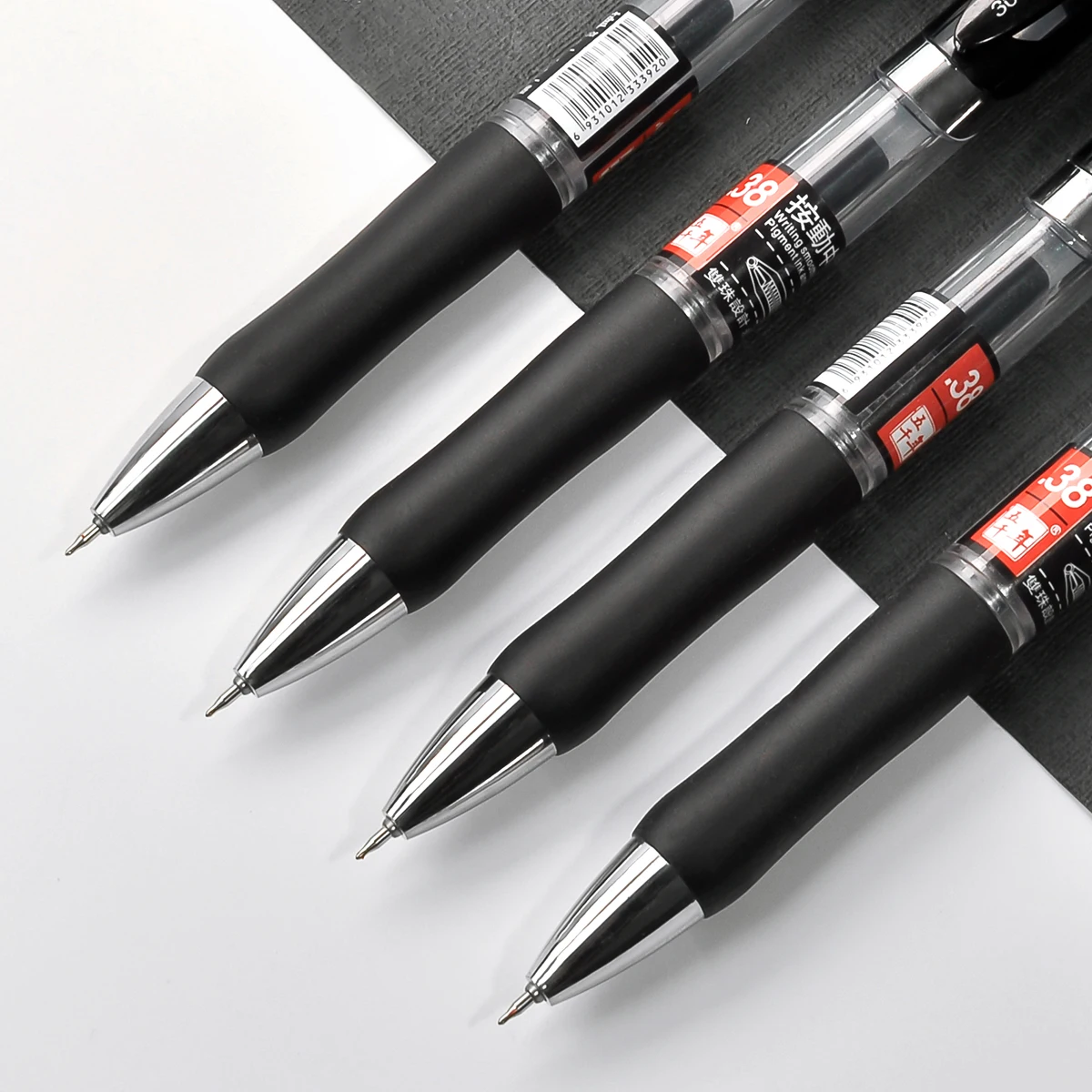 4/8 High appearance level neutral pens 0.38mm smooth writing grip comfortable Student pens Study stationery/office supplies Back 4
