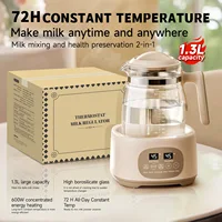 Bouilloire électrique 1300ml pour bébé, régulateur de lait à température constante, bouilloire électrique multifonctionnelle 72h, bouilloire thermostatique EU 220V 3