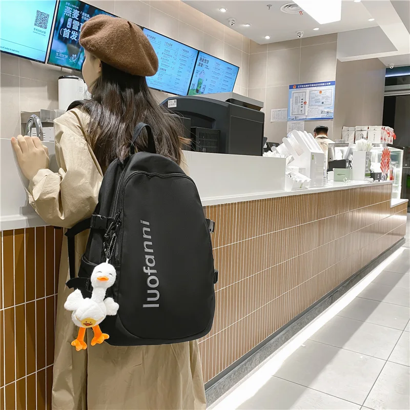 Trendy Girl Travel Student Bag Cool Female Waterproof College Backpack Lady Nylon Laptop Backpack Book Fashion Women School Bags
