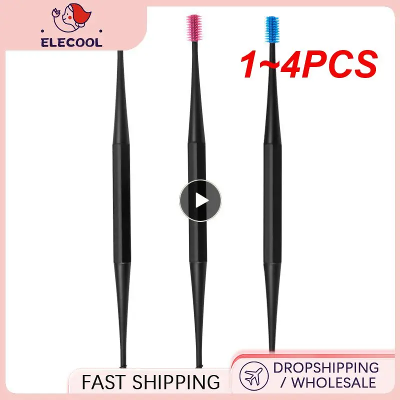 

1~4PCS Reusable Cotton Swab Spiral Ear Wax Remover Silicone Sticks Double-headed Ear Pick Ear Cleaning Tool For Cleaning Makeup