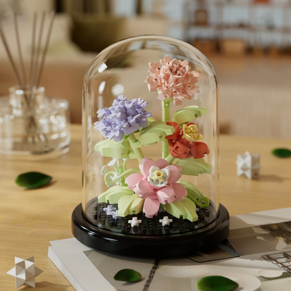 Festive Succulent Bouquet: Creative Eternal Flower Puzzle Decoration