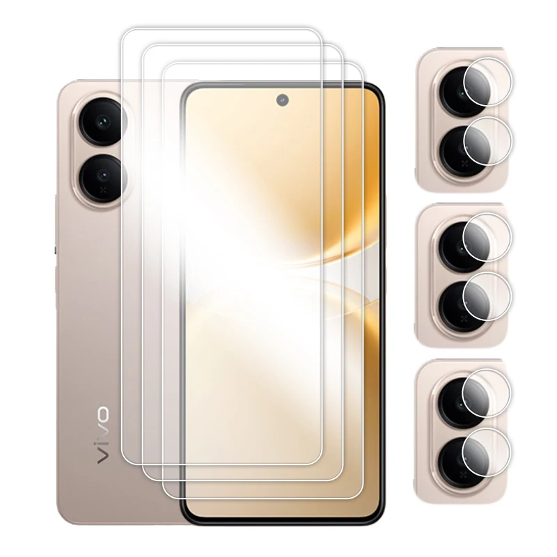 Premium Full Glue Tempered Glass Screen Protector with Lens Film