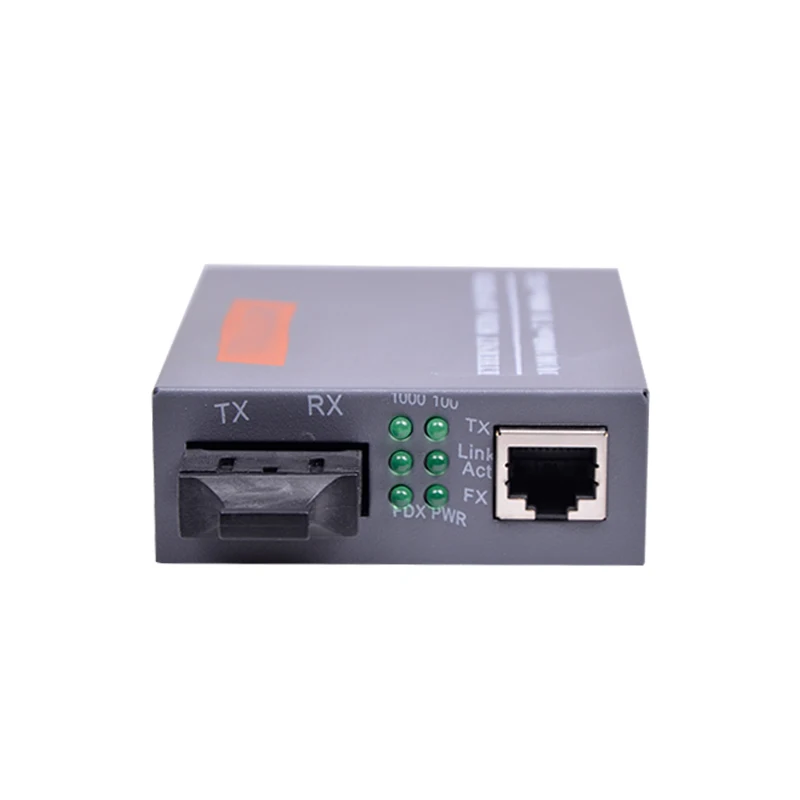 Gigabit Fiber Optical Media Converter HTB-GM-03 10/100/1000Mbps multimode dual fiber SC Port External Power Supply