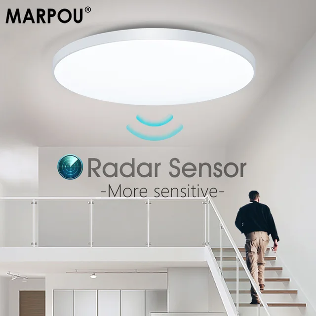 MARPOU Radar Sensor LED Ceiling Lights Auto Delay motion sensor light Smart Home Lighting Ceiling LampRoom Hallways Corridor 1