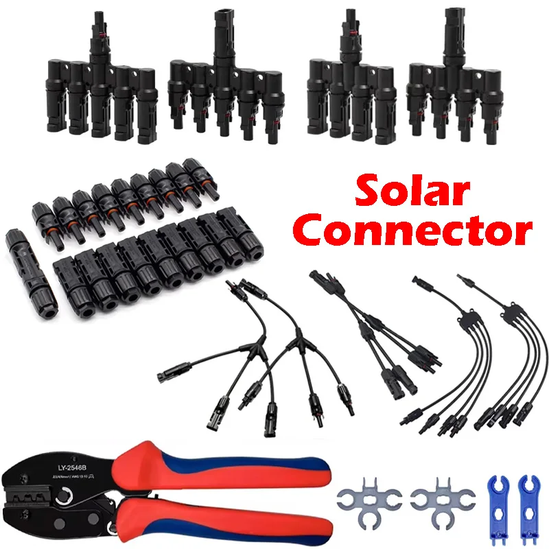 Solar Connectors PV Plugs 1000V 30A Solar Panel Connector Kit Available ...