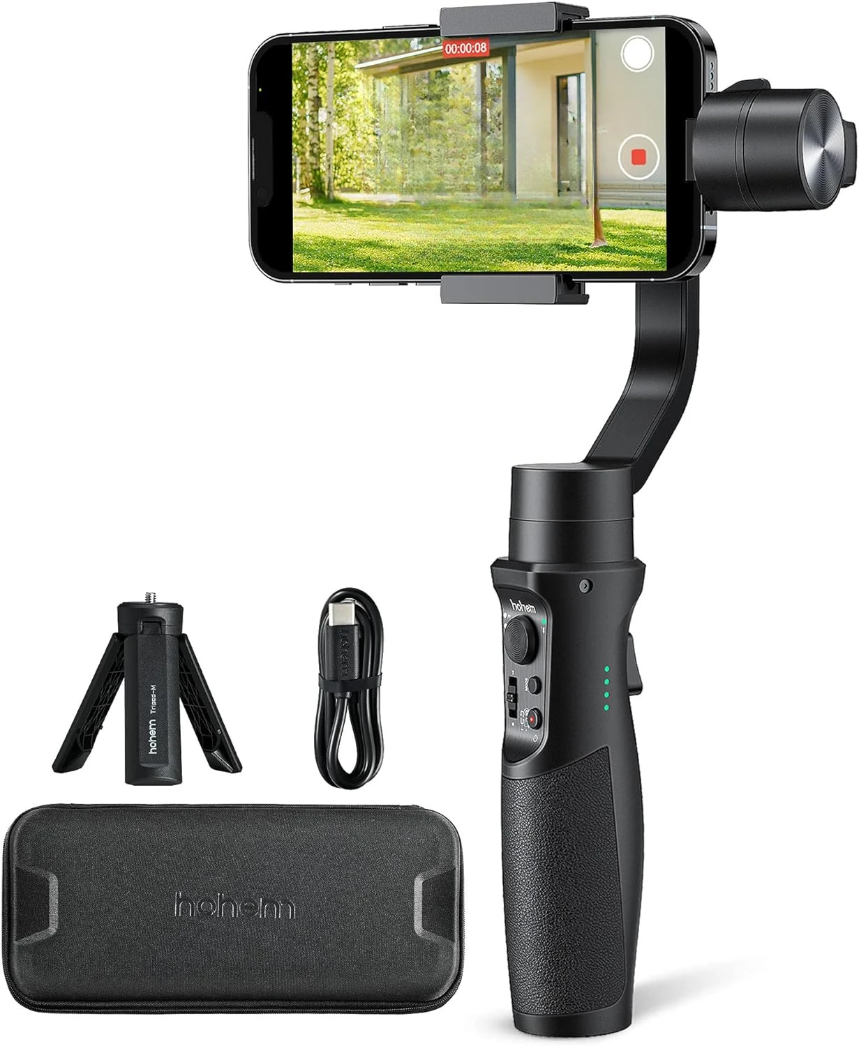 

Шарнирный стабилизатор для смартфона, стабилизатор видеозаписи с ультрашироким углом обзора 600 °