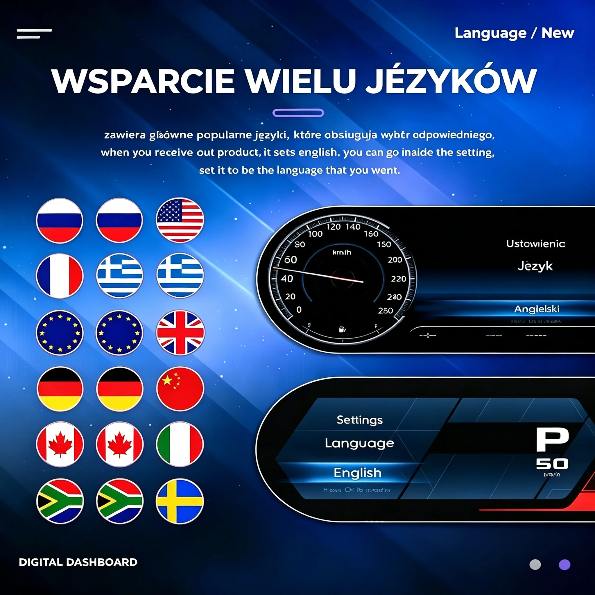 Pantalla LCD Digital para el Tablero de Instrumentos de BMW Serie 3 E90 E91 E92 E93 Años 2005-2012 con Panel de Navegación, Velocímetro, Cabina Virtual 2