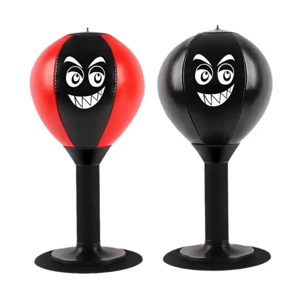 Desktop Boxing Ball Ventosa Base Antistress Punzonatura Spring Foam Set Facile Installazione Gonfiabile Per Attrezzature Per Il Fitness