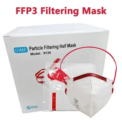 Premium 20 - Pack FFP3 Safety Dust Respirator Face Masks - 5 - Layer Filter, Individually Packaged, Disposable (20PCS)