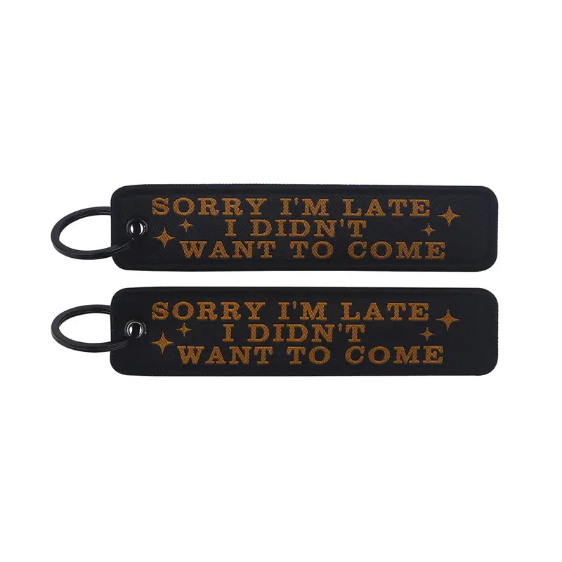 1pcs Computer Pop-up Window Quotes Embroidered Keys Tag Keychains For Motorcycles Backpack Fashion Key Ring Accessories Gifts - Image 101