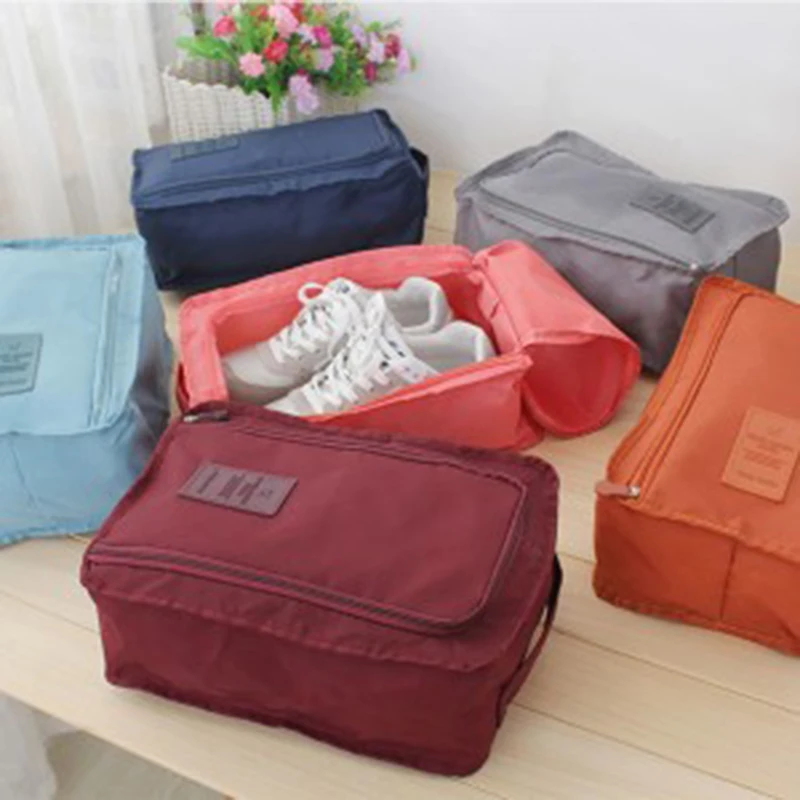 

Travel Storage Portable Sneaker Bag Bag Waterproof Breathable Single Shoe Storage Bag Foldable Portable Small Shoe Bag 7 Colors