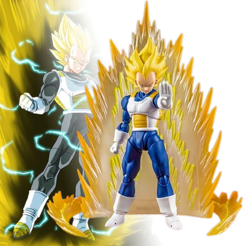 

Dragon Ball Magic Movable Shf Super Saiyan 2 Beta Painful Awakening 6-inch Movable Doll Super Saiya Begita Gifts For Children