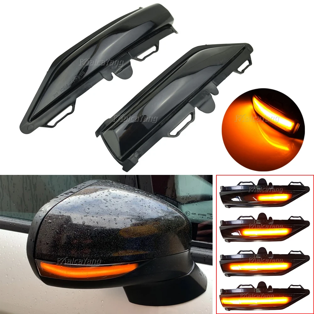 

Светодиодные динамические боковые маркеры, 2 шт., ретранслятор поворотников, для Ford Fiesta ST Line MK8 2018 2019