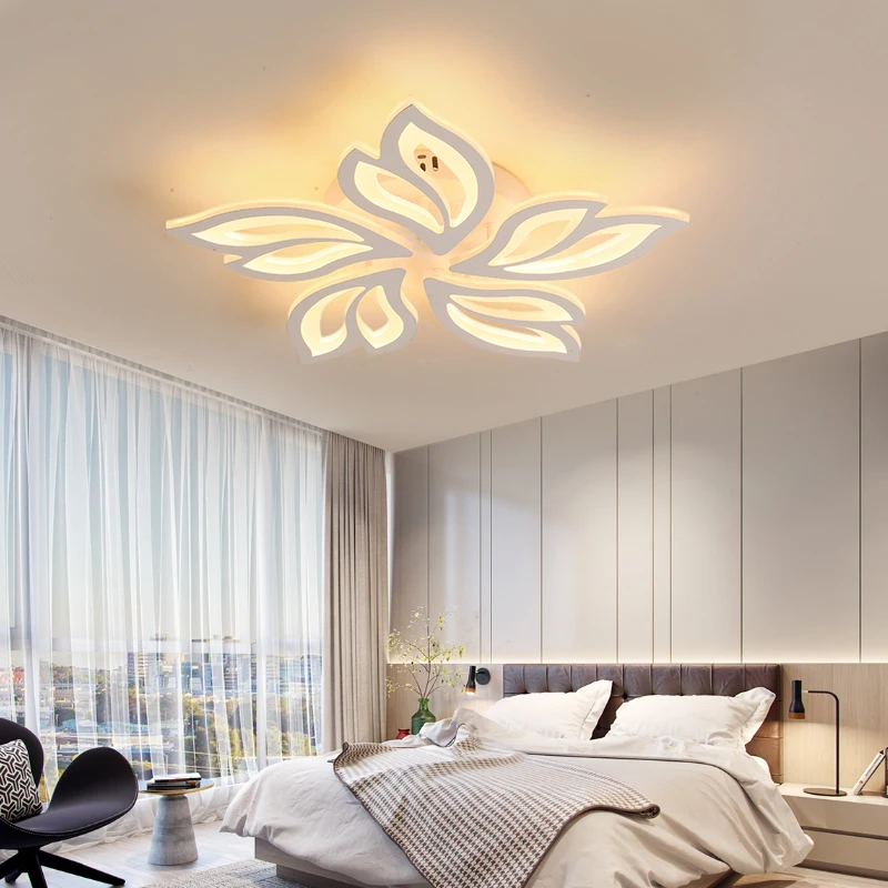 Metal Gold Black Ceiling Lamp LED Light Living Room Lighting Household Luminaria Bedroom Decoration Lamparas Lustres 2024
