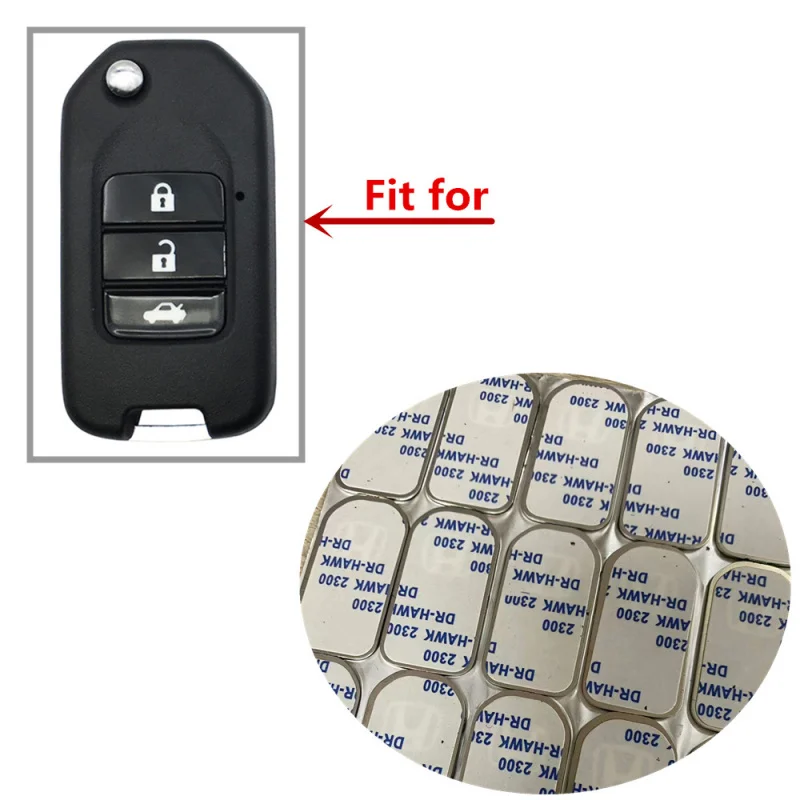 Dudely DIY Emblem Replacement Sticker Emblem For Honda Flip Remote Key Shell