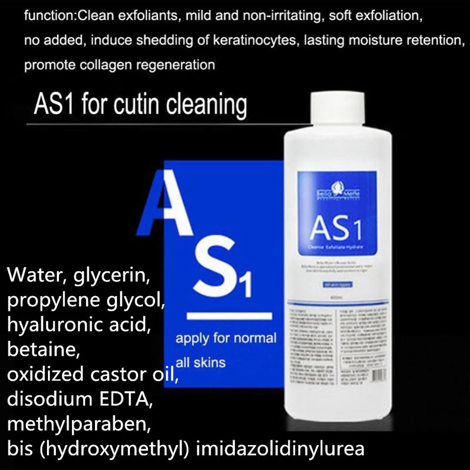 400ML Aqua Peeling Solution AS1 SA2 AO3 For Hydra